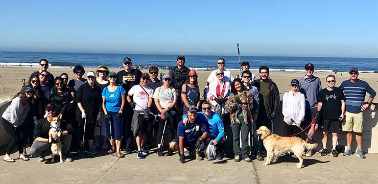 orrick cares coastal clean up - orrick volunteers cleaning up the coast