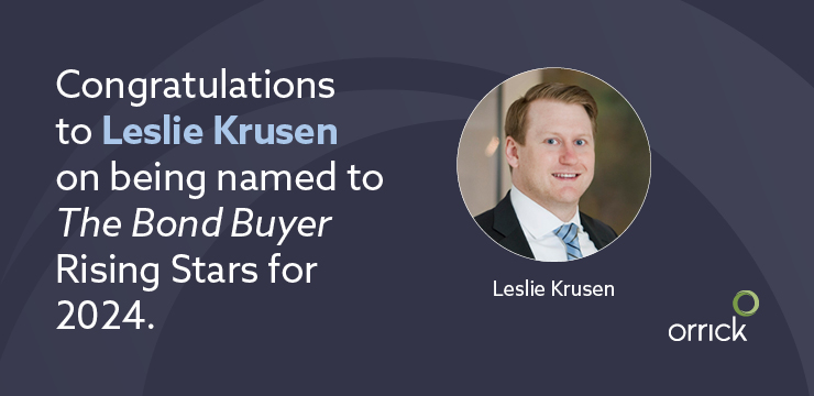 Congratulations to Leslie Krusen on being named to The Bond Buyer Rising Stars for 2024.