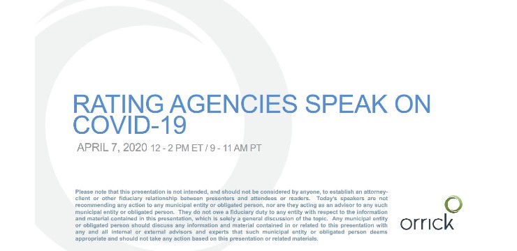 Webinar: Rating Agencies Speak on COVID-19