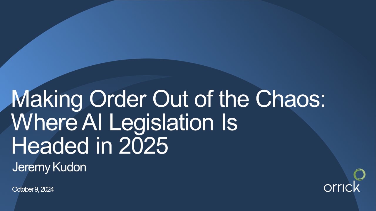 Making Order Out of the Chaos: Where AI Legislation Is Headed in 2025